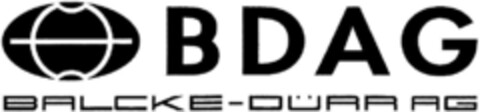 BDAG BALCKE-DÜRR AG Logo (DPMA, 15.12.1992)