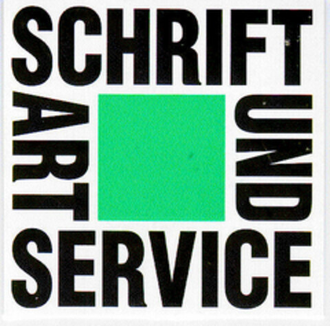 SCHRIFT UND ART SERVICE Logo (DPMA, 08.03.1994)