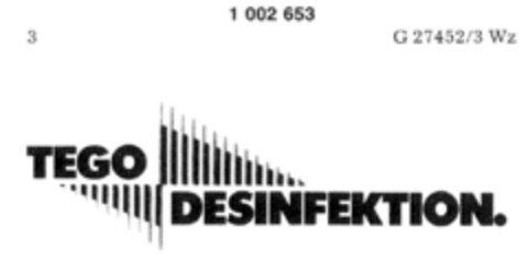 TEGO DESINFEKTION. Logo (DPMA, 10/03/1979)