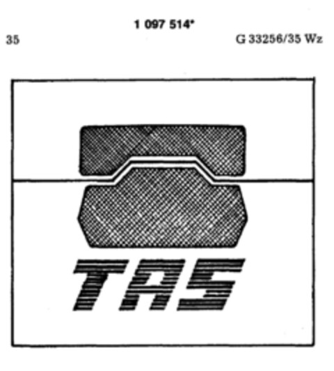 TAS Logo (DPMA, 14.05.1986)