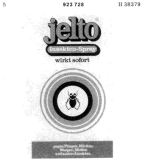 jelto Insekten-Spray Logo (DPMA, 23.05.1973)