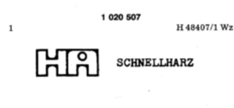 HA SCHNELLHARZ Logo (DPMA, 02.02.1981)