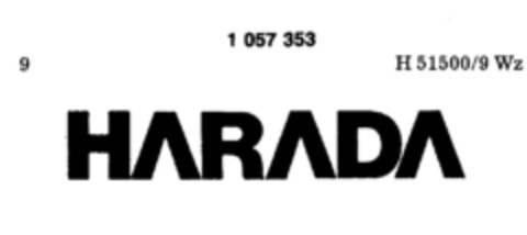 HARADA Logo (DPMA, 01.07.1983)