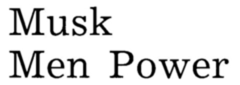 Musk Men Power Logo (DPMA, 11/20/1993)