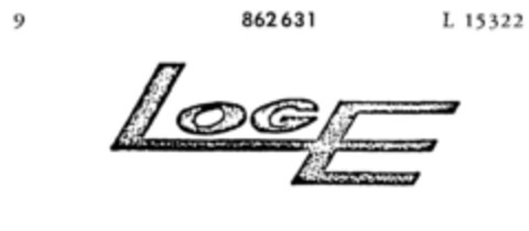 LOG E Logo (DPMA, 08.12.1967)