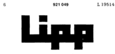 Lipp Logo (DPMA, 25.09.1973)