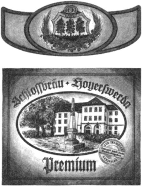 Schlossbräu Hoyerswerda Premium Logo (DPMA, 03/26/1993)