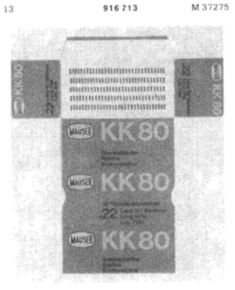 Mauser KK 80 Logo (DPMA, 21.02.1973)