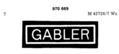 GABLER Logo (DPMA, 05.02.1977)