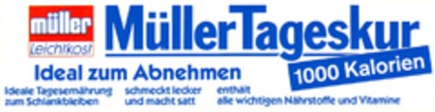 müller Leichtkost Müller Tageskur Ideal zum Abnehmen 1000 Kalorien Logo (DPMA, 17.04.1986)