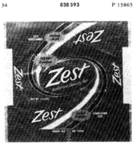 Zest Logo (DPMA, 23.08.1966)