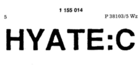 HYATE:C Logo (DPMA, 27.05.1989)