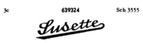 Susette Logo (DPMA, 21.06.1952)
