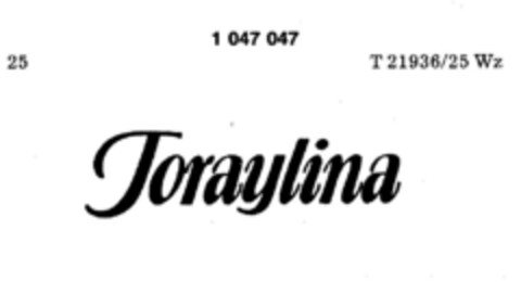 Toraylina Logo (DPMA, 20.08.1982)