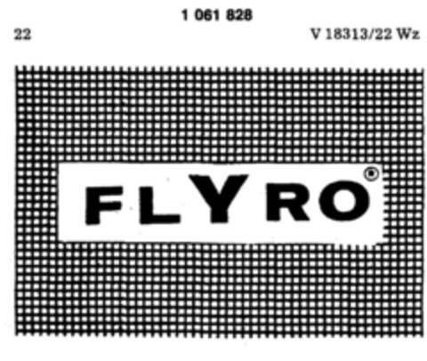 FLYRO Logo (DPMA, 28.01.1983)