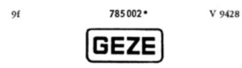 GEZE Logo (DPMA, 04.10.1963)