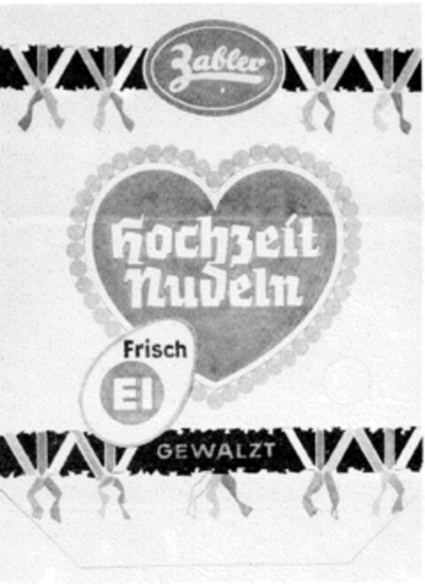 Zabler Hochzeit Nudeln Logo (DPMA, 11/11/1963)