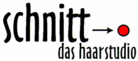 schnitt das haarstudio Logo (DPMA, 12/01/2000)