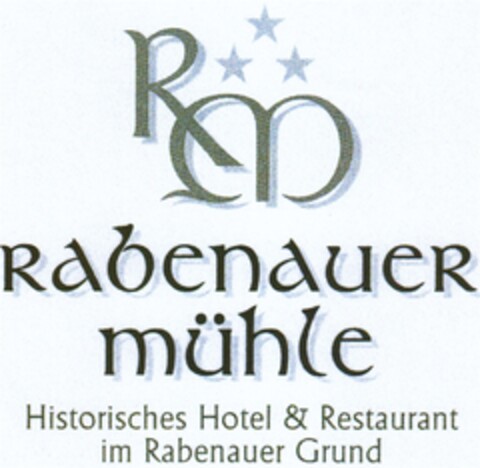 RM Rabenauer Mühle Historisches Hotel & Restaurant im Rabenauer Grund Logo (DPMA, 11/24/2008)