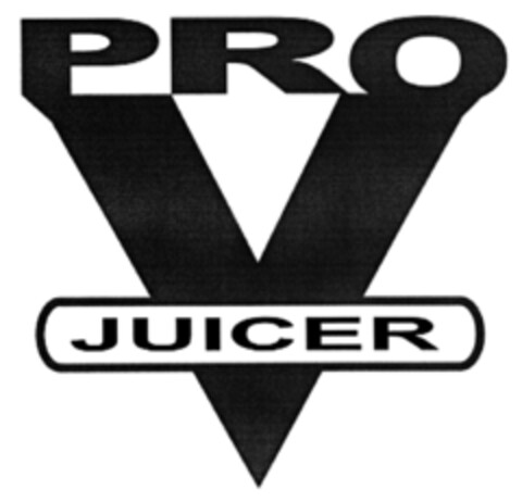 PRO V JUICER Logo (DPMA, 30.09.2009)