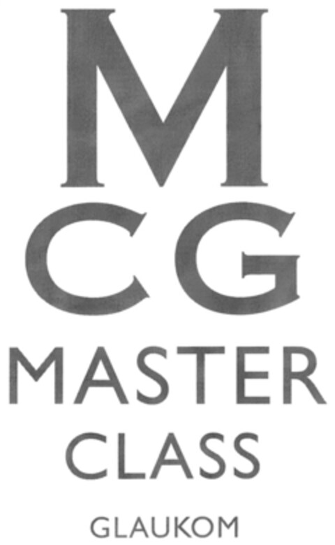 MCG MASTER CLASS GLAUKOM Logo (DPMA, 29.11.2011)
