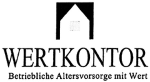 WERTKONTOR Betriebliche Altersvorsorge mit Wert Logo (DPMA, 21.03.2013)