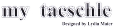 my taeschle Designed by Lydia Maier Logo (DPMA, 16.04.2014)