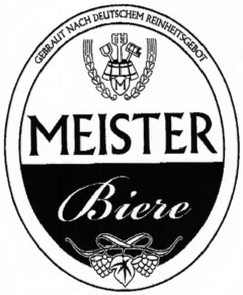 MEISTER Biere GEBRAUT NACH DEUTSCHEM REINHEITSGEBOT Logo (DPMA, 02/21/2014)