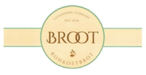 BROOT ROHKOSTBROT Logo (DPMA, 10.12.2016)