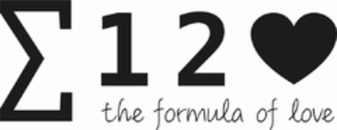 12 the formula of love Logo (DPMA, 27.09.2019)