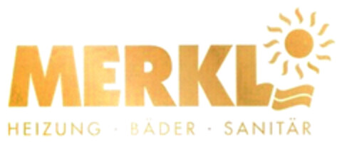 MERKL HEIZUNG · BÄDER · SANITÄR Logo (DPMA, 17.06.2020)