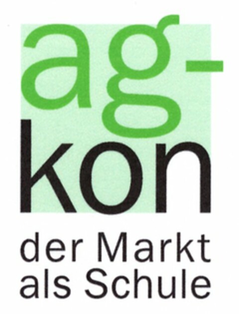 ag-kon der Markt als Schule Logo (DPMA, 27.10.2004)