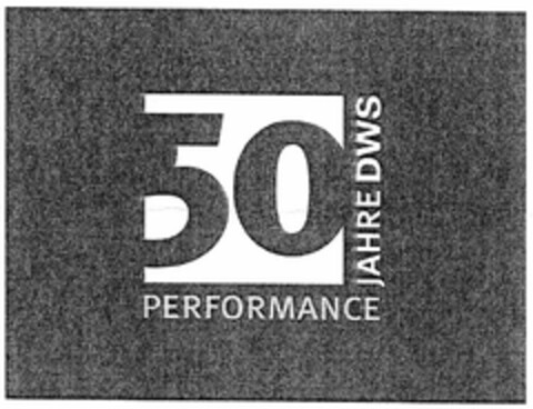 50 JAHRE DWS PERFORMANCE Logo (DPMA, 21.02.2006)