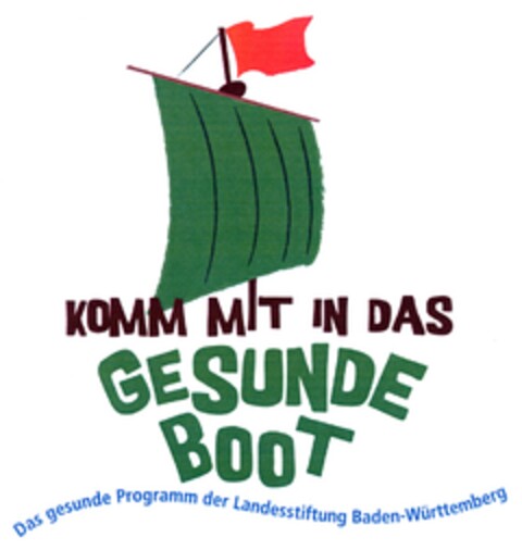 KOMM MIT IN DAS GESUNDE BOOT Logo (DPMA, 04/02/2007)