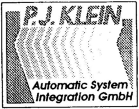 P.J.KLEIN  Automatic System  Integration GmbH Logo (DPMA, 19.01.1996)