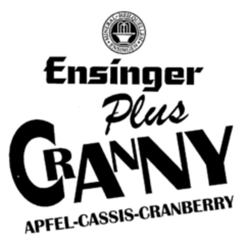 Ensinger Plus CRANNY APFEL-CASSIS-CRANBERRY Logo (DPMA, 08.08.1997)