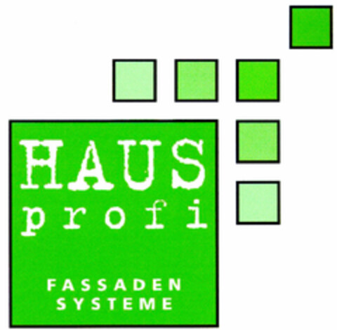 HAUS profi FASSADENSYSTEME Logo (DPMA, 14.05.1999)