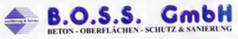 B.O.S.S. GmbH BETON - OBERFLÄCHEN - SCHUTZ & SANIERUNG Logo (DPMA, 24.06.1999)