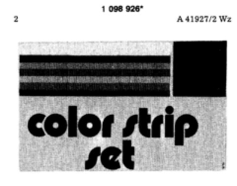 color strip set AUTO K Logo (DPMA, 29.08.1986)