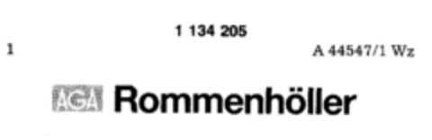 AGA Rommenhöller Logo (DPMA, 05/09/1988)