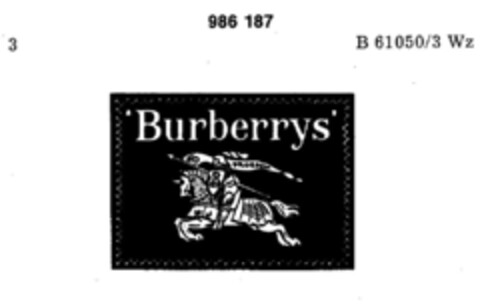 Burberrys Logo (DPMA, 21.08.1978)