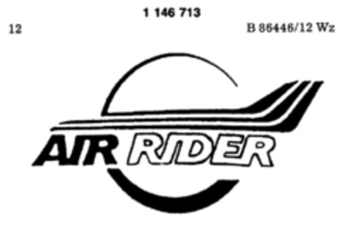 AIR RIDER Logo (DPMA, 01/21/1989)