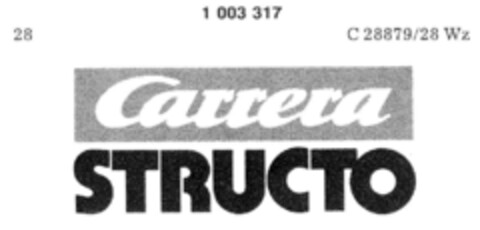 Carrera STRUCTO Logo (DPMA, 29.10.1979)