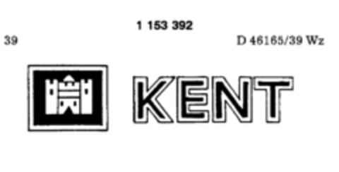 KENT Logo (DPMA, 03/02/1989)