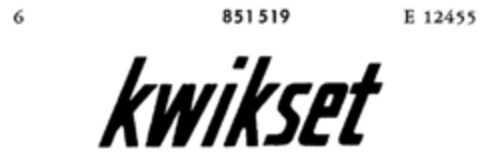 kwikset Logo (DPMA, 28.02.1967)
