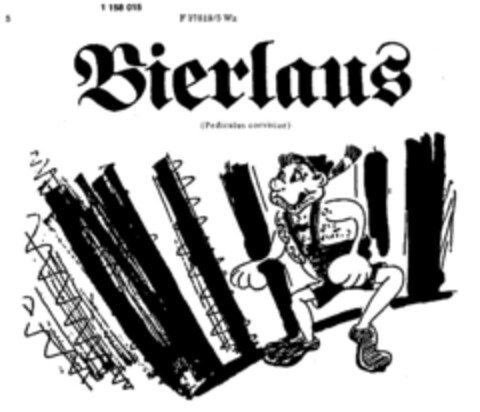 Bierlaus (Pediculus corvisiae) Logo (DPMA, 08/04/1989)