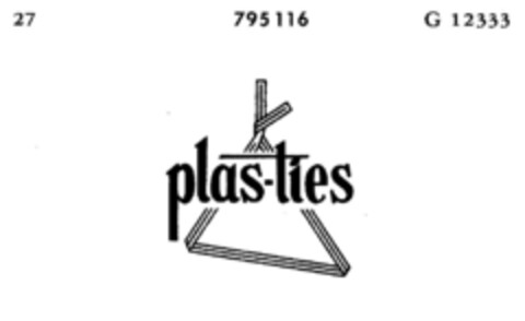 plas-ties Logo (DPMA, 23.03.1963)