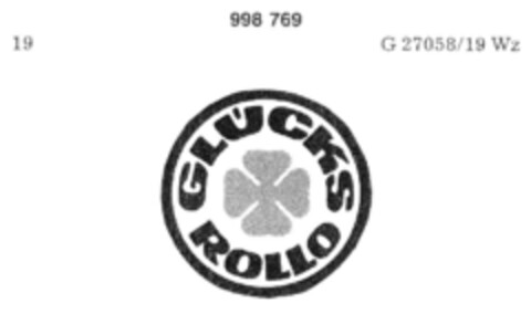 GLÜCKS ROLLO Logo (DPMA, 21.04.1979)