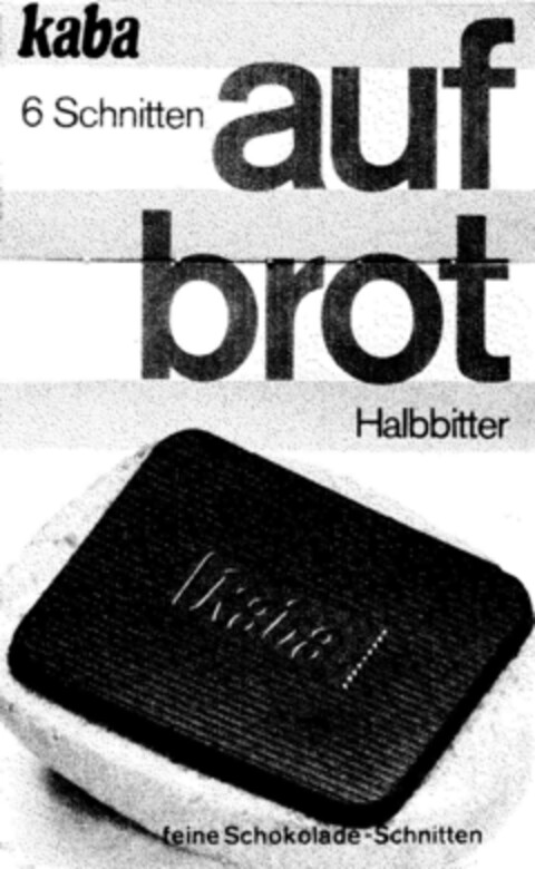 kaba 6 Schnitten auf brot Halbbitter Logo (DPMA, 05.09.1975)