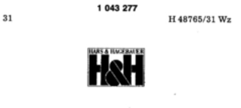 H&H HARS&HAGEBAUER Logo (DPMA, 20.05.1981)